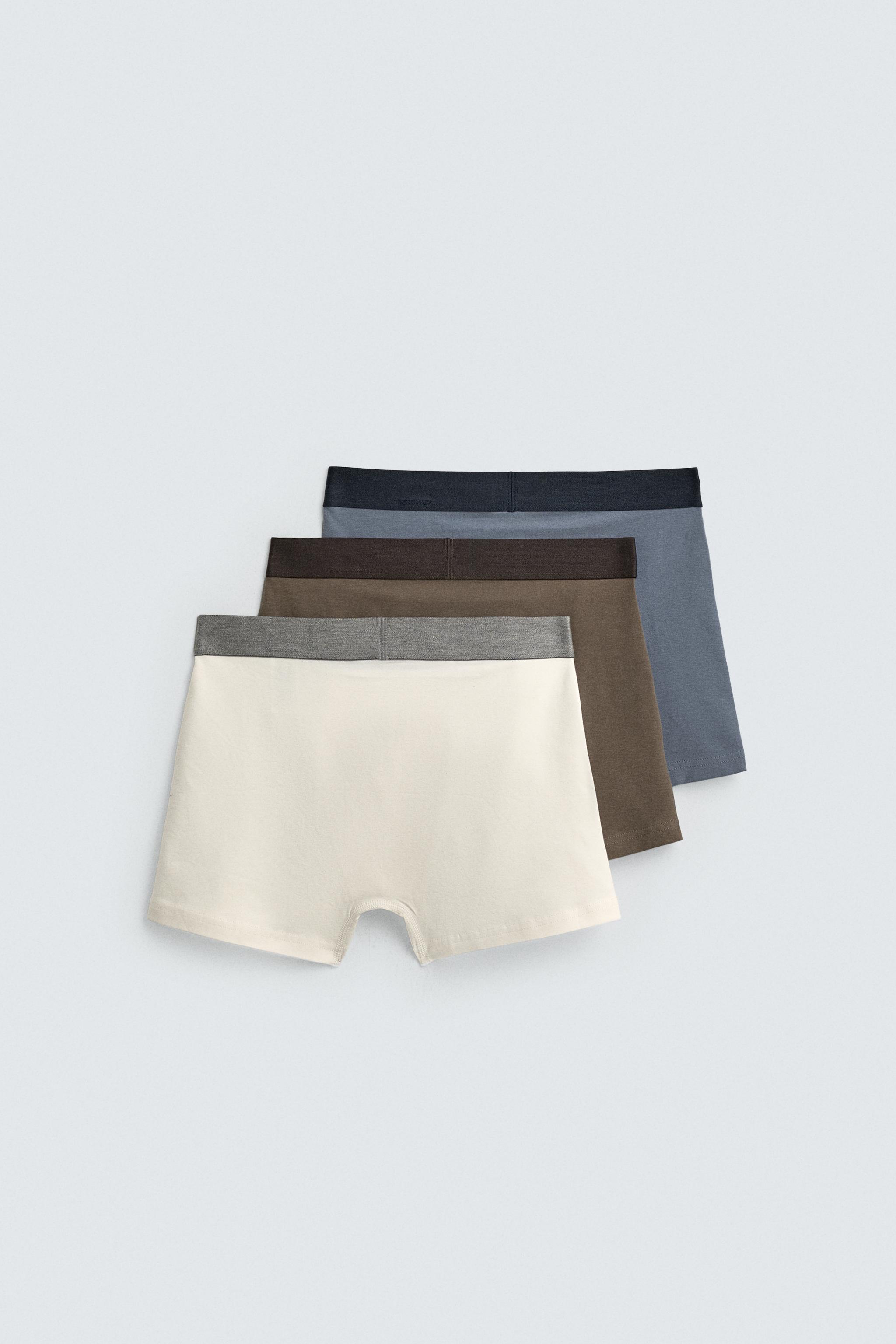 THREE-PACK OF ASSORTED BOXERS