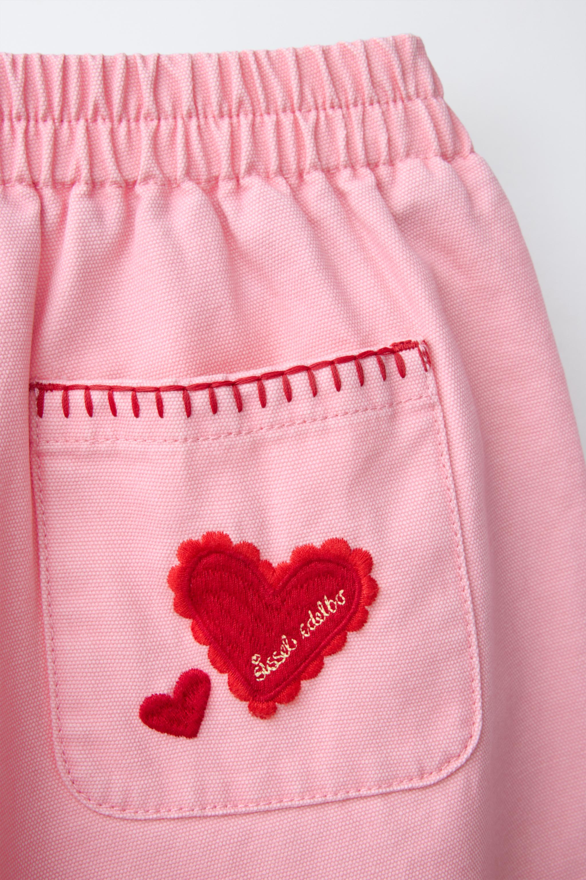BAGGY EMBROIDERED PANTS SISSEL EDELBO X ZARA KIDS