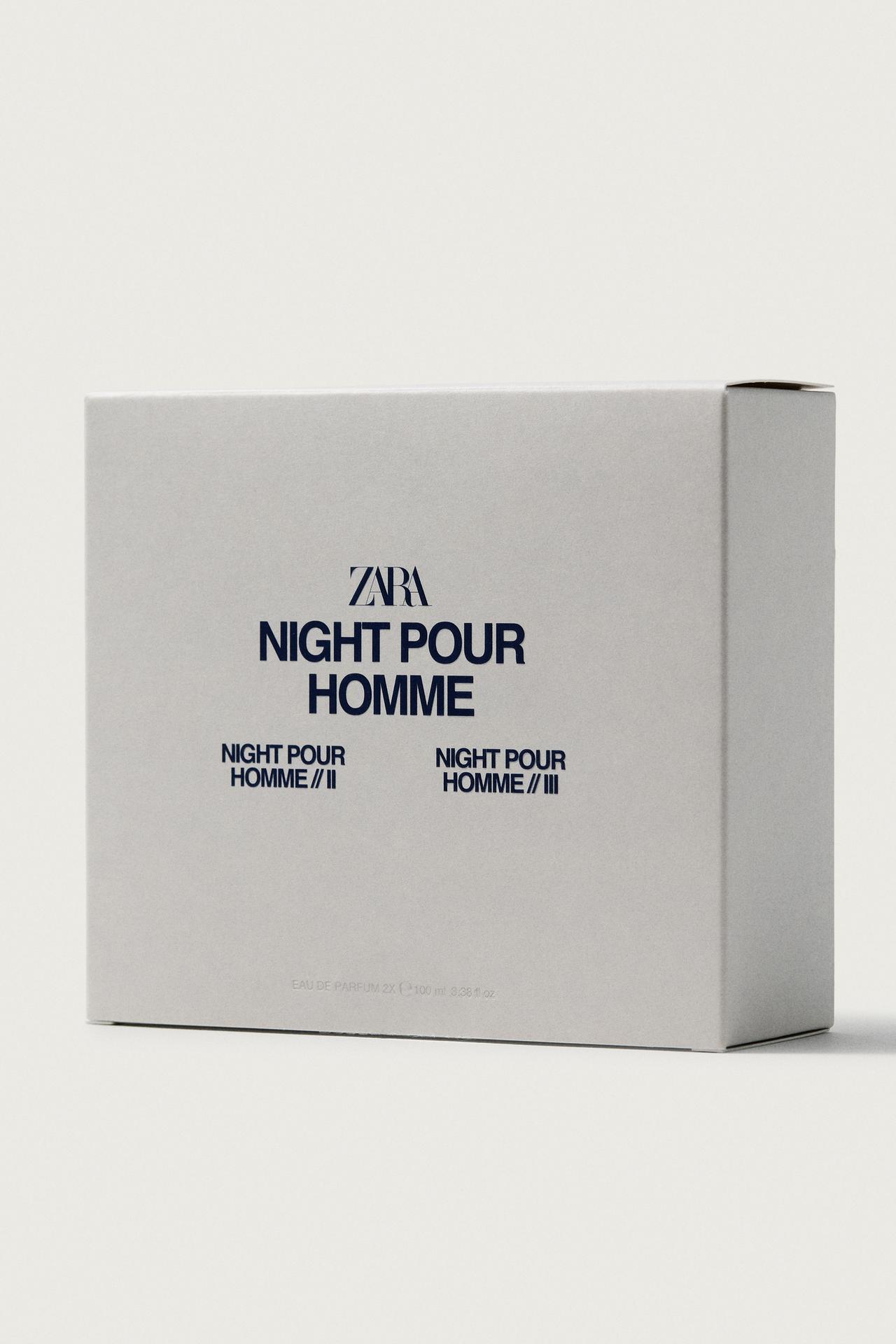 NIGHT POUR HOMME II + III EDP 100 ML + 100 ML (3.38 FL. OZ) — TINTED LEATHER