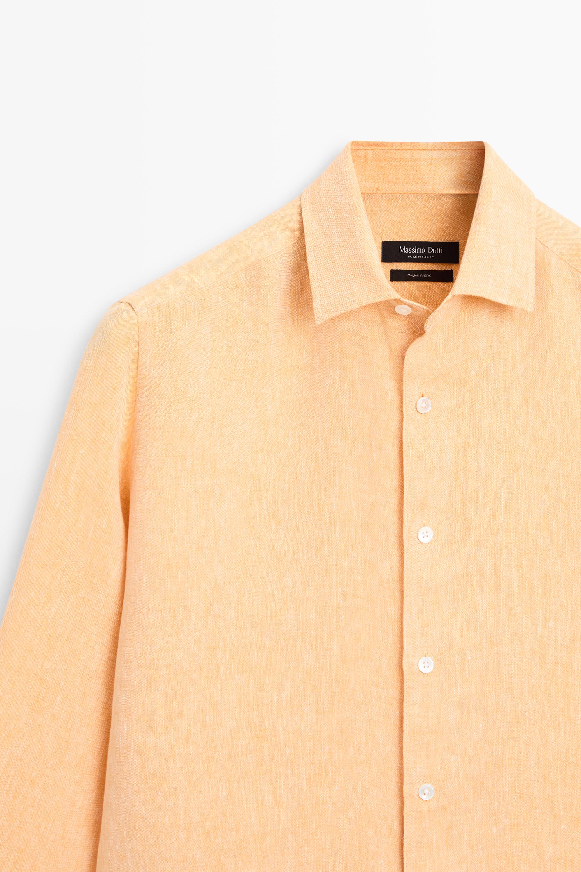 100% linen regular fit shirt