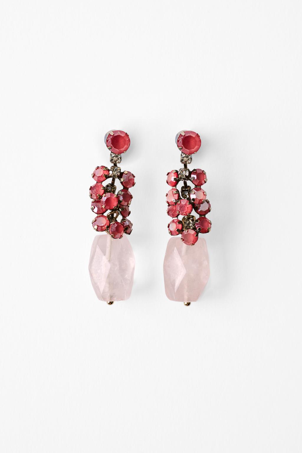 SHINY STONE EARRINGS