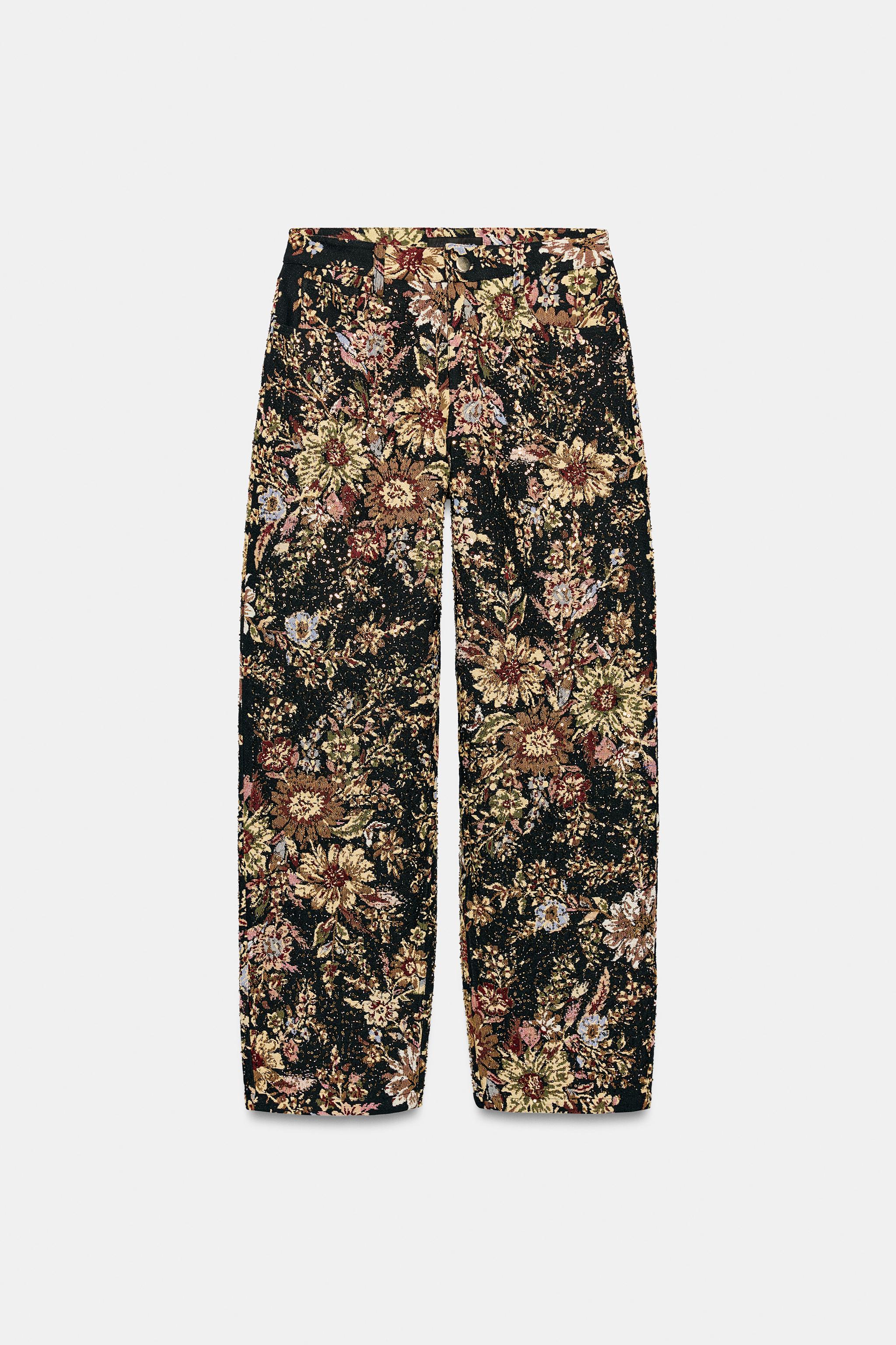 PANTALON FLEURS FANTAISIE ZW COLLECTION