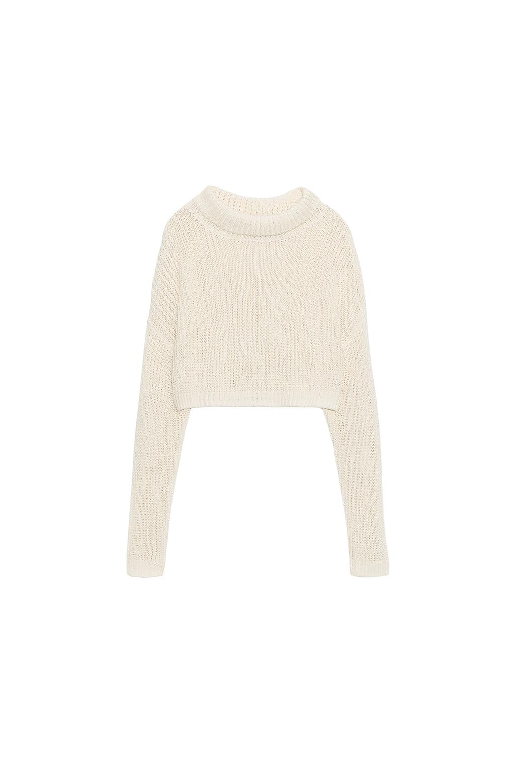 CROPPED HIGH NECK JUMPER - image 3
