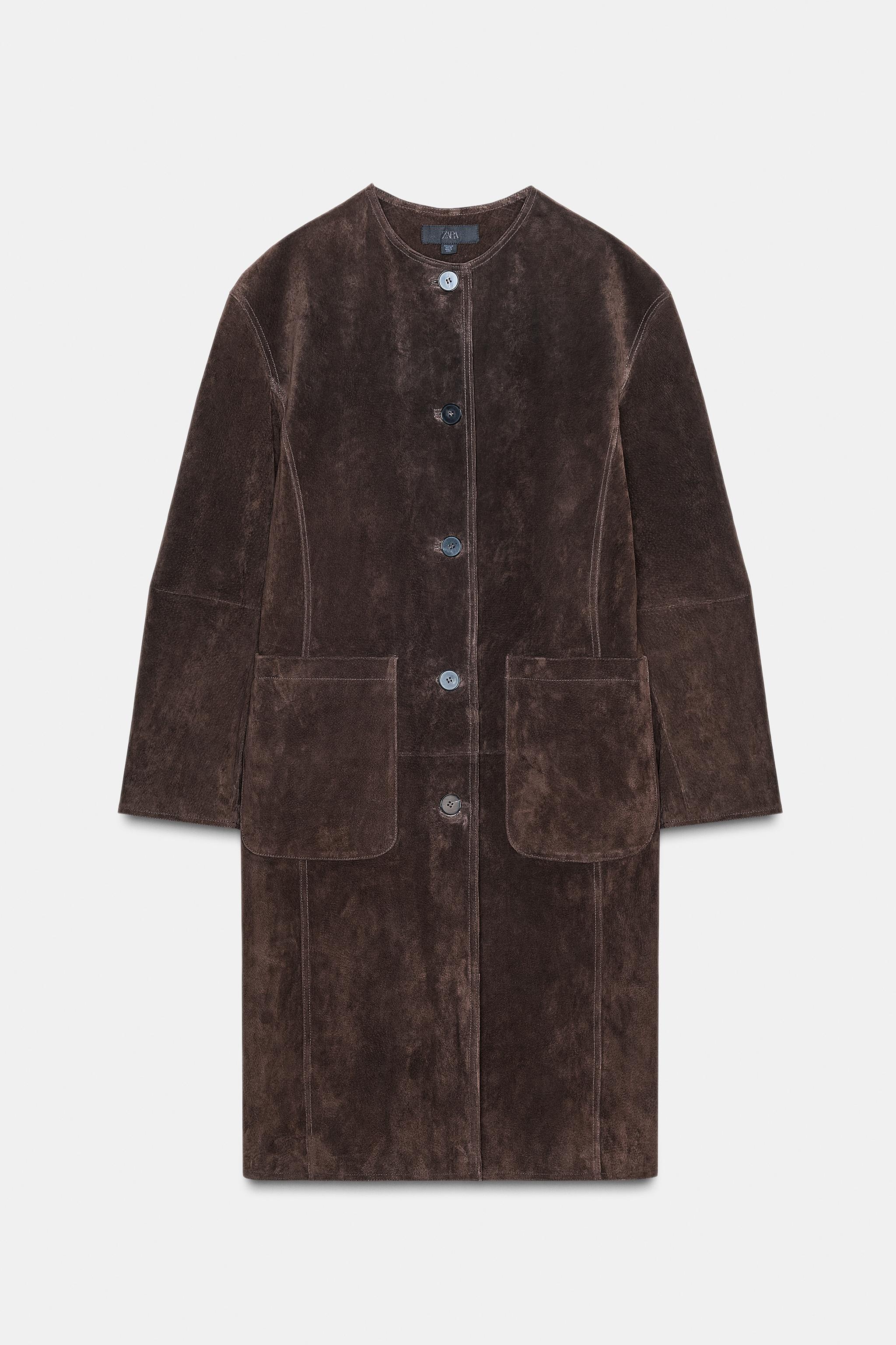 コート　ブラウン ZARA オーバーサイズ ロングガウンコート ブラウン｜Yahoo