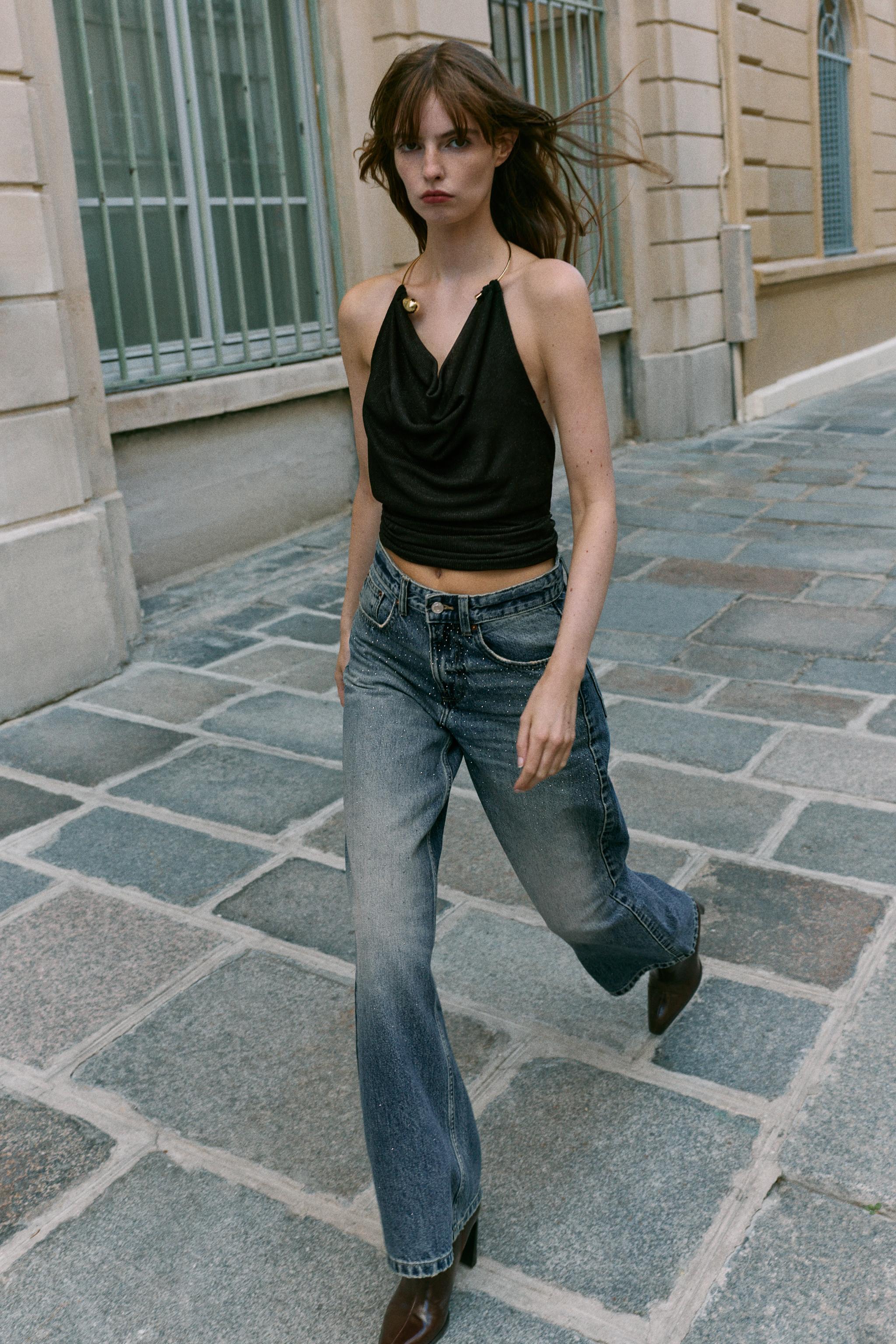 Metallic Choker Top by Zara