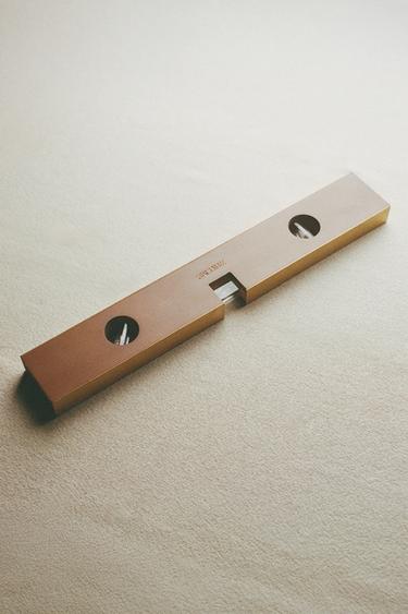 MEASURING BUBBLE LEVEL IN BEECH WOOD - Brown by Zara