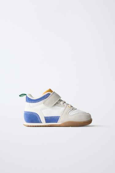 BASKETS MONTANTES DE SPORT RÉTRO - Bleu de Zara