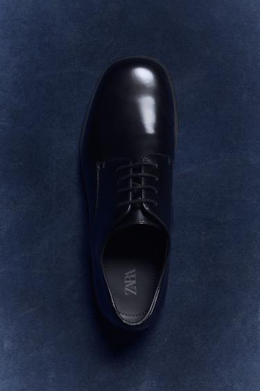 SMART LEATHER SHOES - Black by Zara