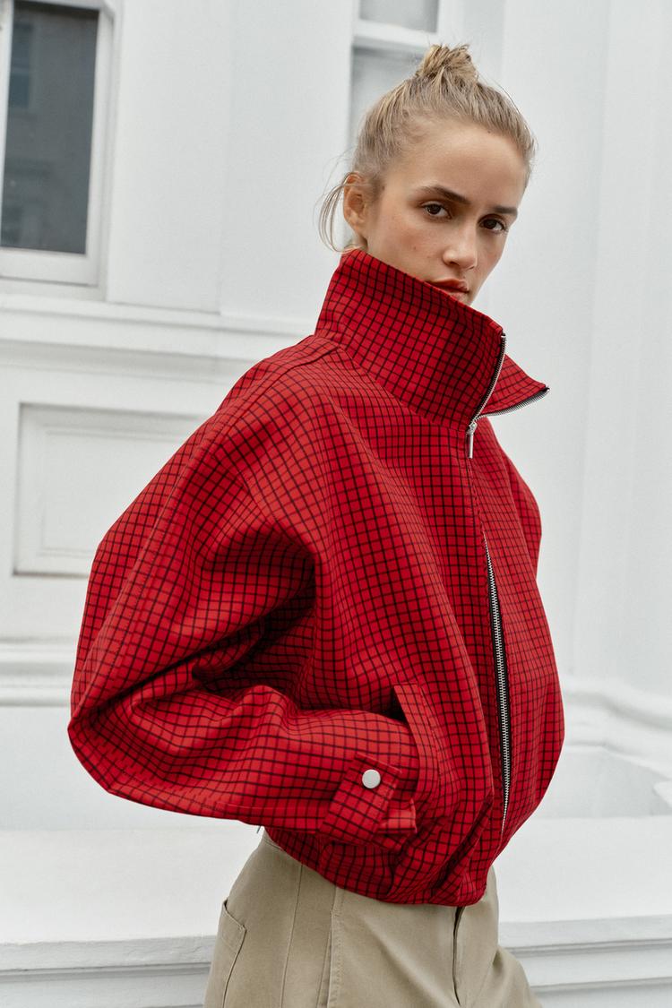Chaqueta bomber a cuadros 3