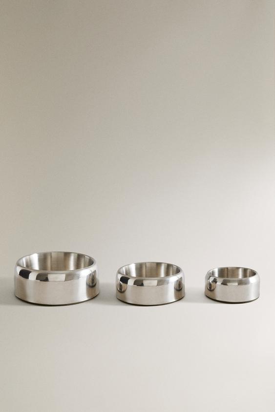 COMEDOURO PARA ANIMAIS DE ESTIMAÇÃO DE AÇO INOXIDÁVEL - Prata da Zara - Imagem 0