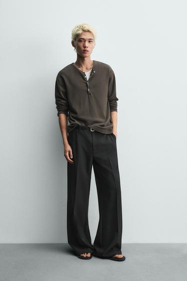 FLARE FIT TROUSERS - Black by Zara - Image 0