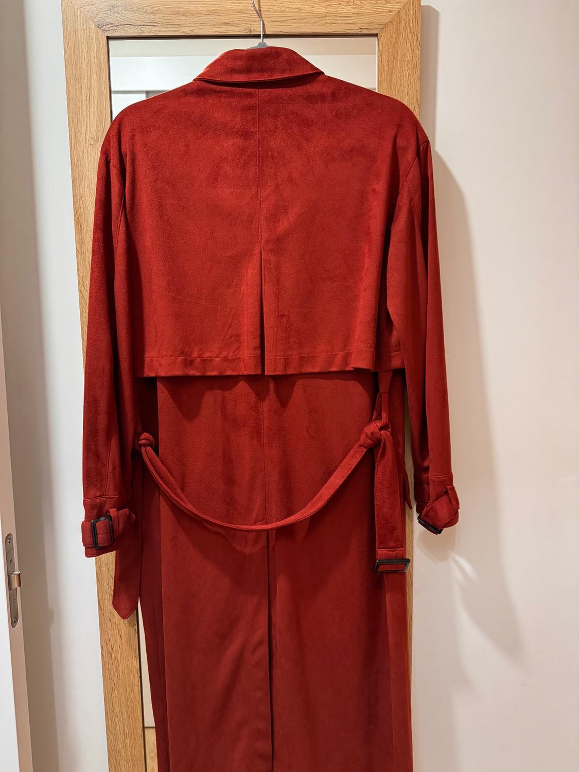 SUEDE EFFECT TRENCH COAT - Image 2