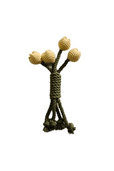 JOUET BOUQUET DE TULIPES POUR ANIMAUX DE COMPAGNIE - Jaune de Zara