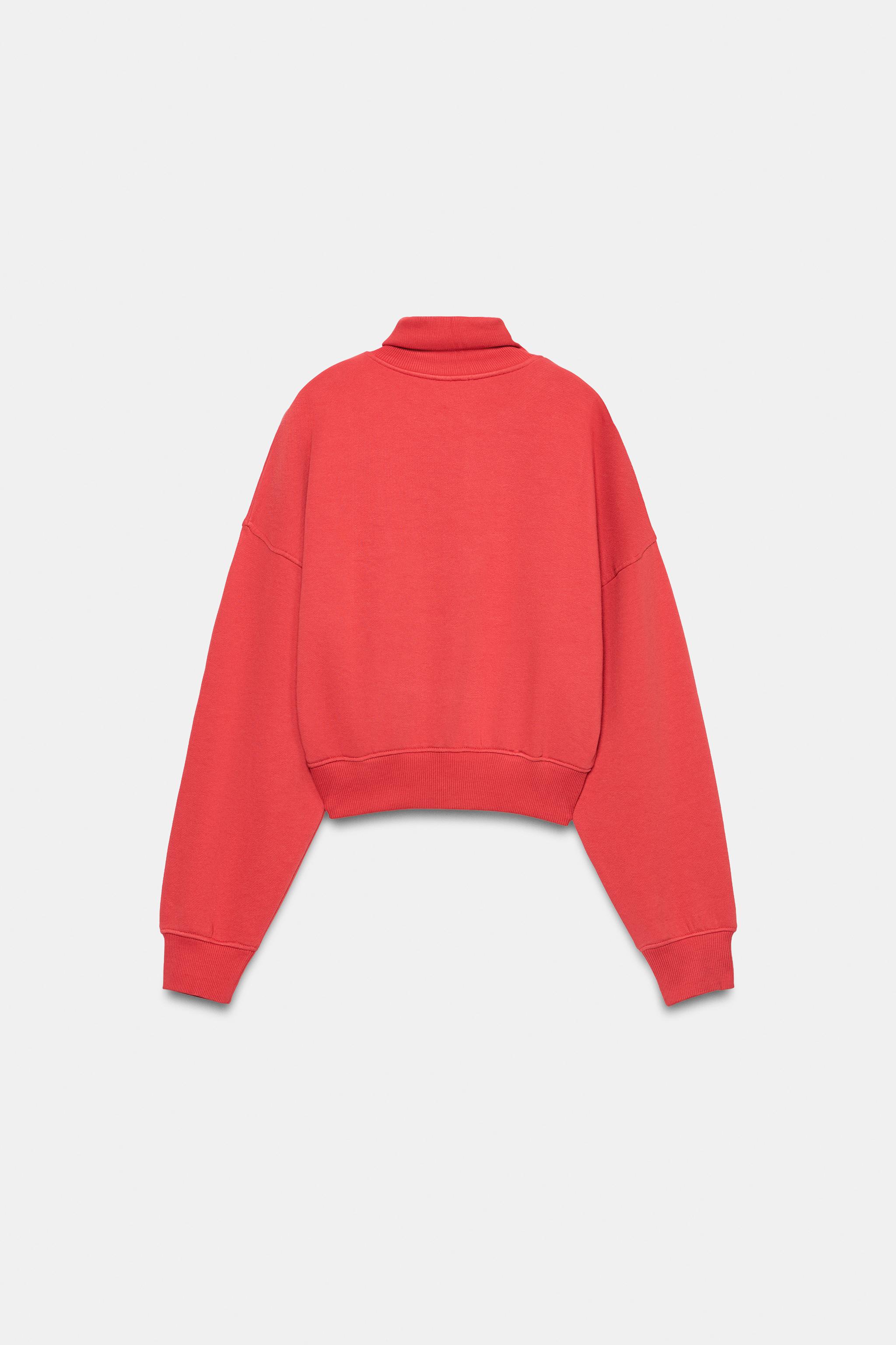 Zara FERMUARLI SWEATSHIRT görsel 7
