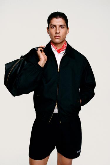 WILLY CHAVARRIA X ZARA TEXTURED BOMBER JACKET - Black by Zara