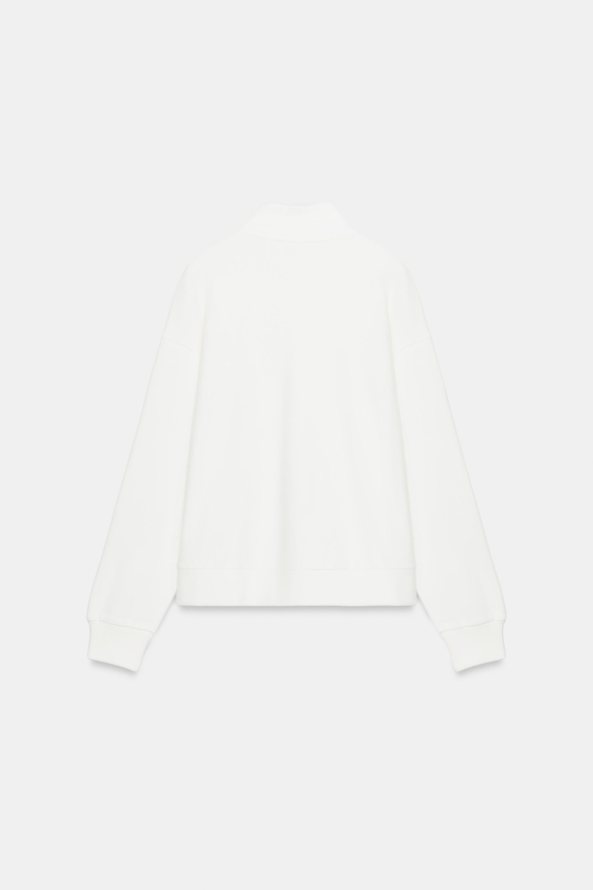 Женские худи Zara ZIP SWEATSHIRT — фото 7