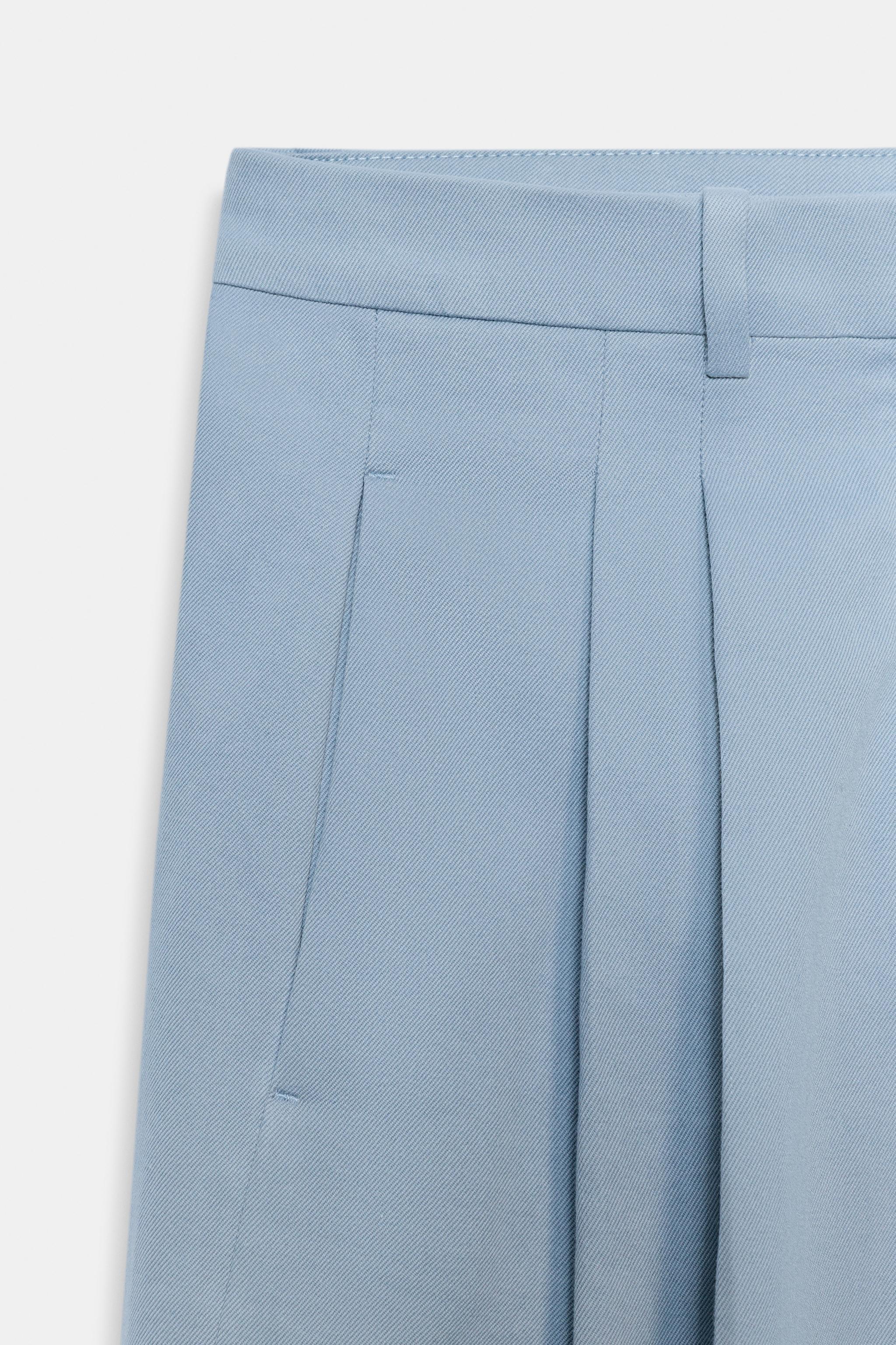 ZW COLLECTION PİLİLİ GENİŞ PAÇA PANTOLON - Görsel 7