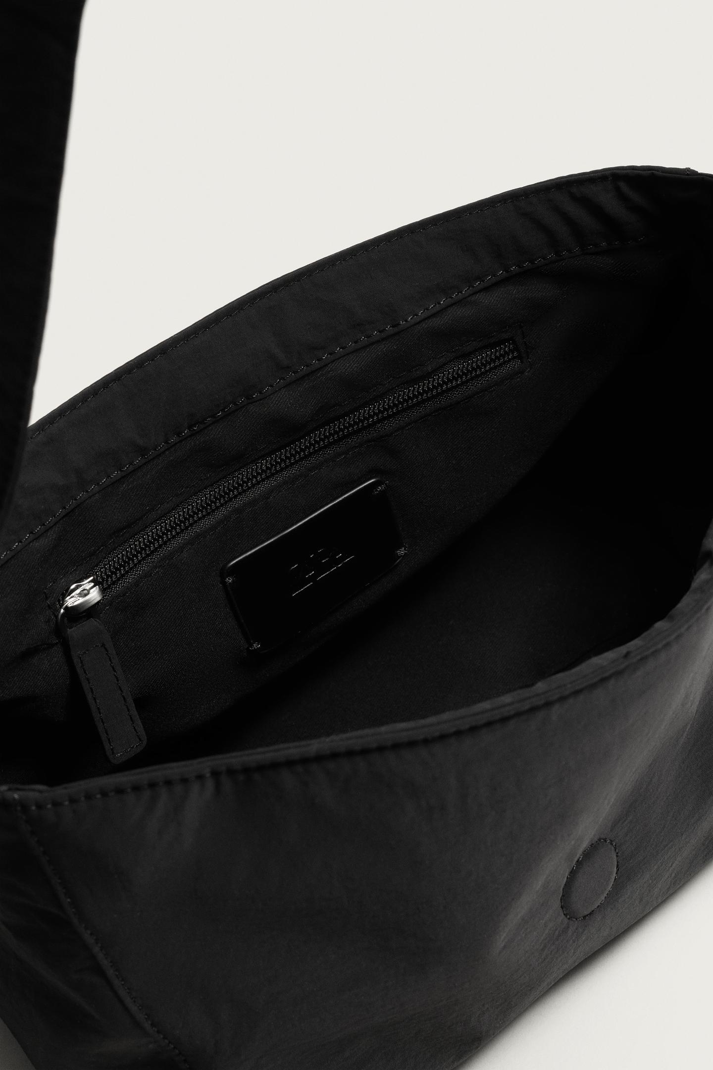 Сумка Zara Nylon Crossbody, цвет: Чёрный — фото 6