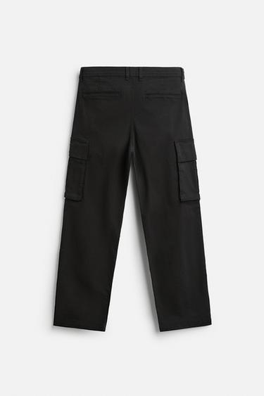 PANTALON STYLE MILITAIRE COUPE DÉCONTRACTÉE - Noir de Zara - Image 5