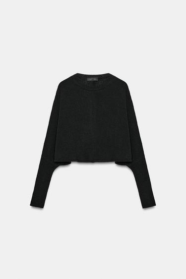 ÁO LEN LỬNG TAY CÁNH DƠI - Màu đen từ Zara