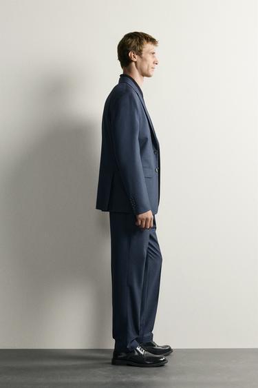 КЛЕТЧАТЫЙ КОСТЮМ REGULAR FIT — Темно-серый от Zara
