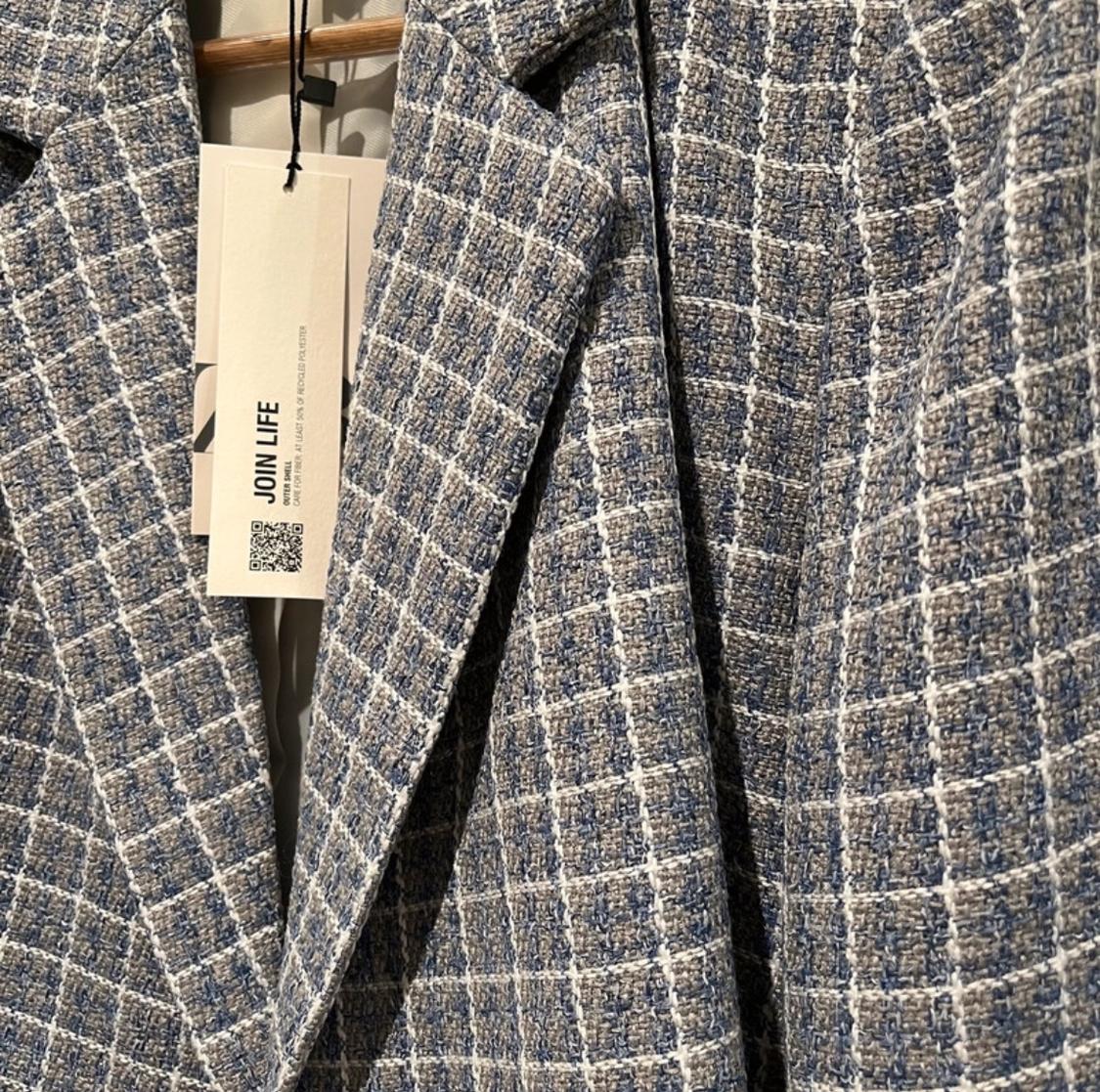 TEXTURED CROPPED BLAZER - Image 2