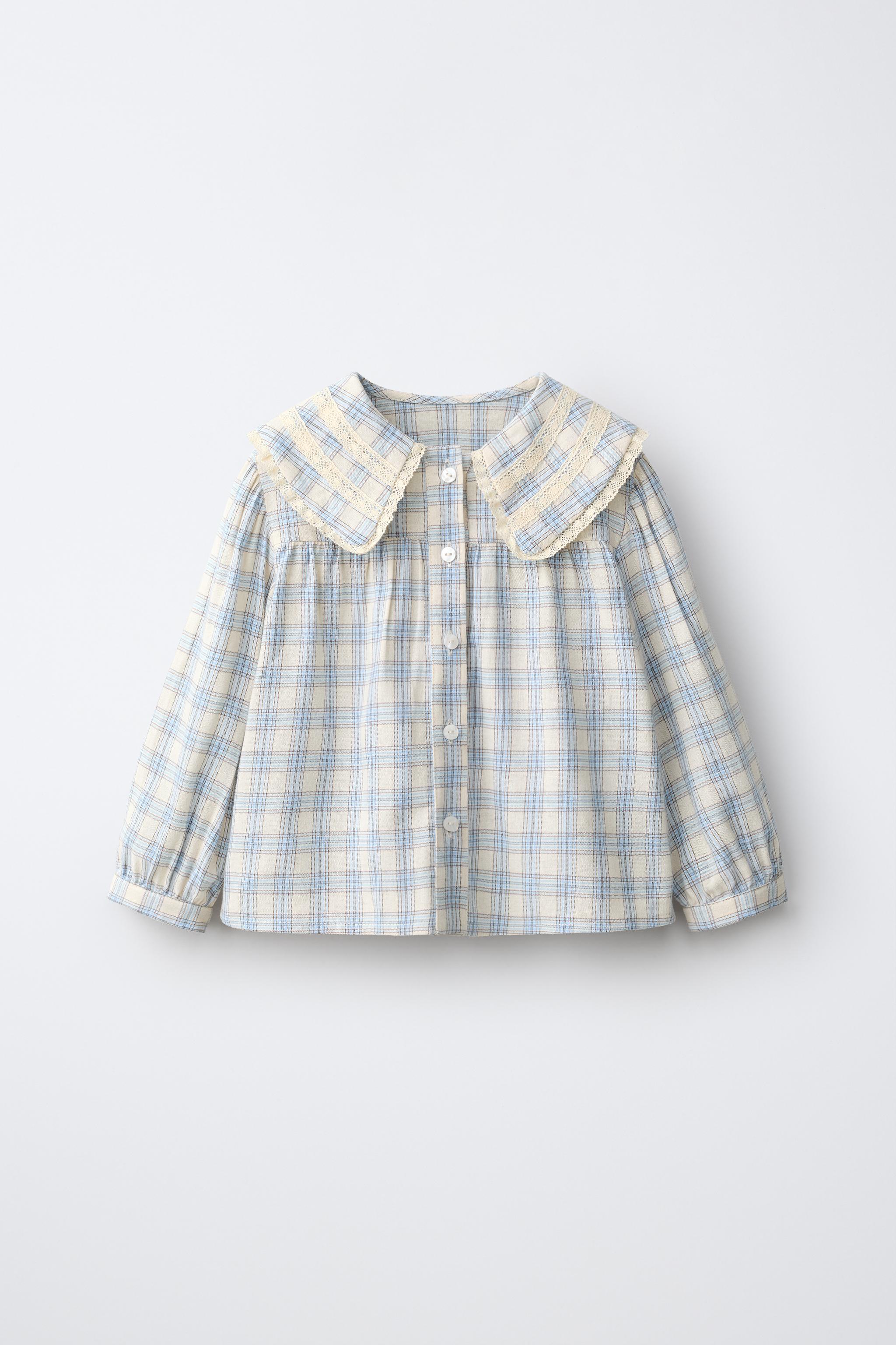 CHEMISE ROMANTIQUE À CARREAUX