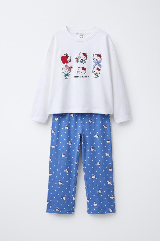6-14 AÑOS/ PIJAMA HELLO KITTY © SANRIO - Azul de Zara - Imagen 0