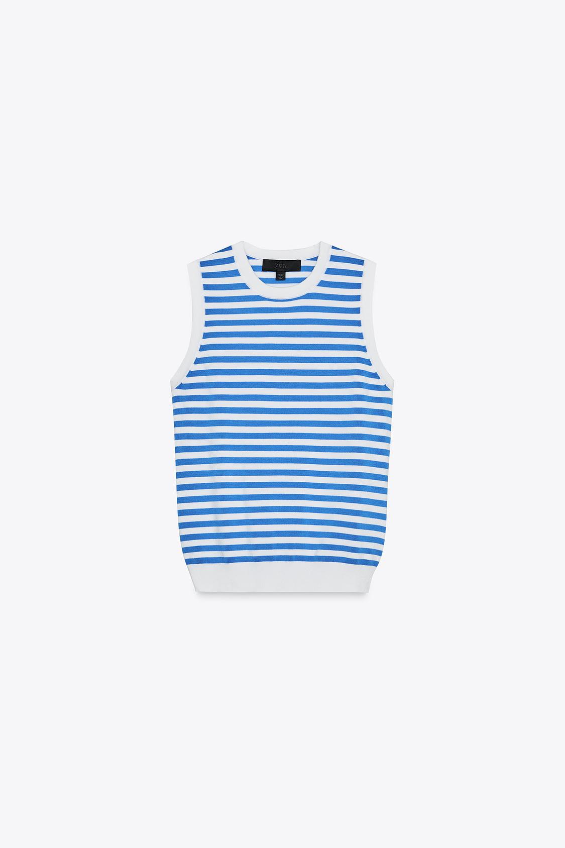 SLEEVELESS KNIT TOP
