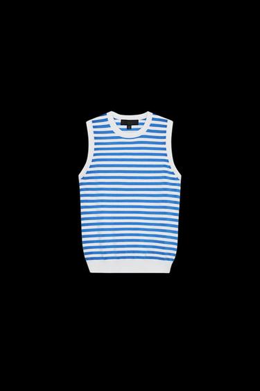 SLEEVELESS KNIT TOP - striped by Zara