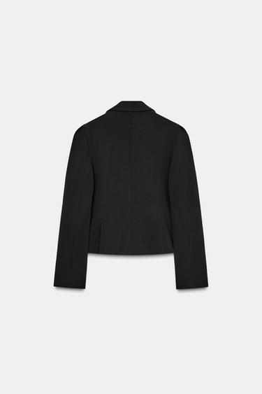 VESTE PEPLUM À MANCHES BOUFFANTES - Noir de Zara - Image 7