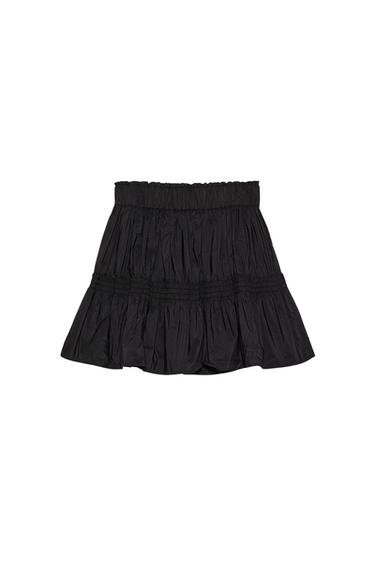 TAFFETA MINI SKIRT