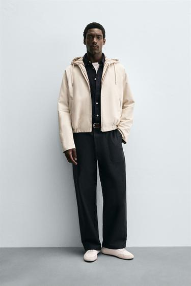 Zaras VÄNDBAR JACKA MED RUTOR - Is