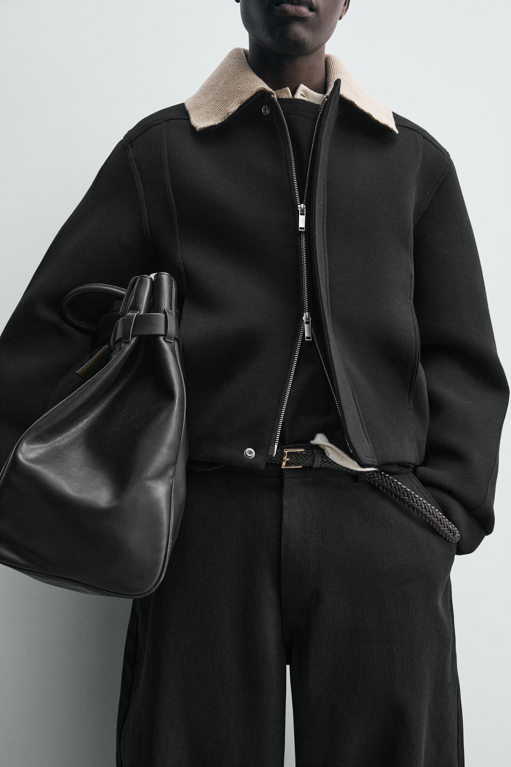 BLOUSON TECHNIQUE COL EN CONTRASTE