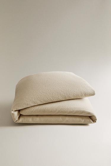 COLCHA DE ALGODÃO JACQUARD - Bege-claro da Zara - Imagem 0