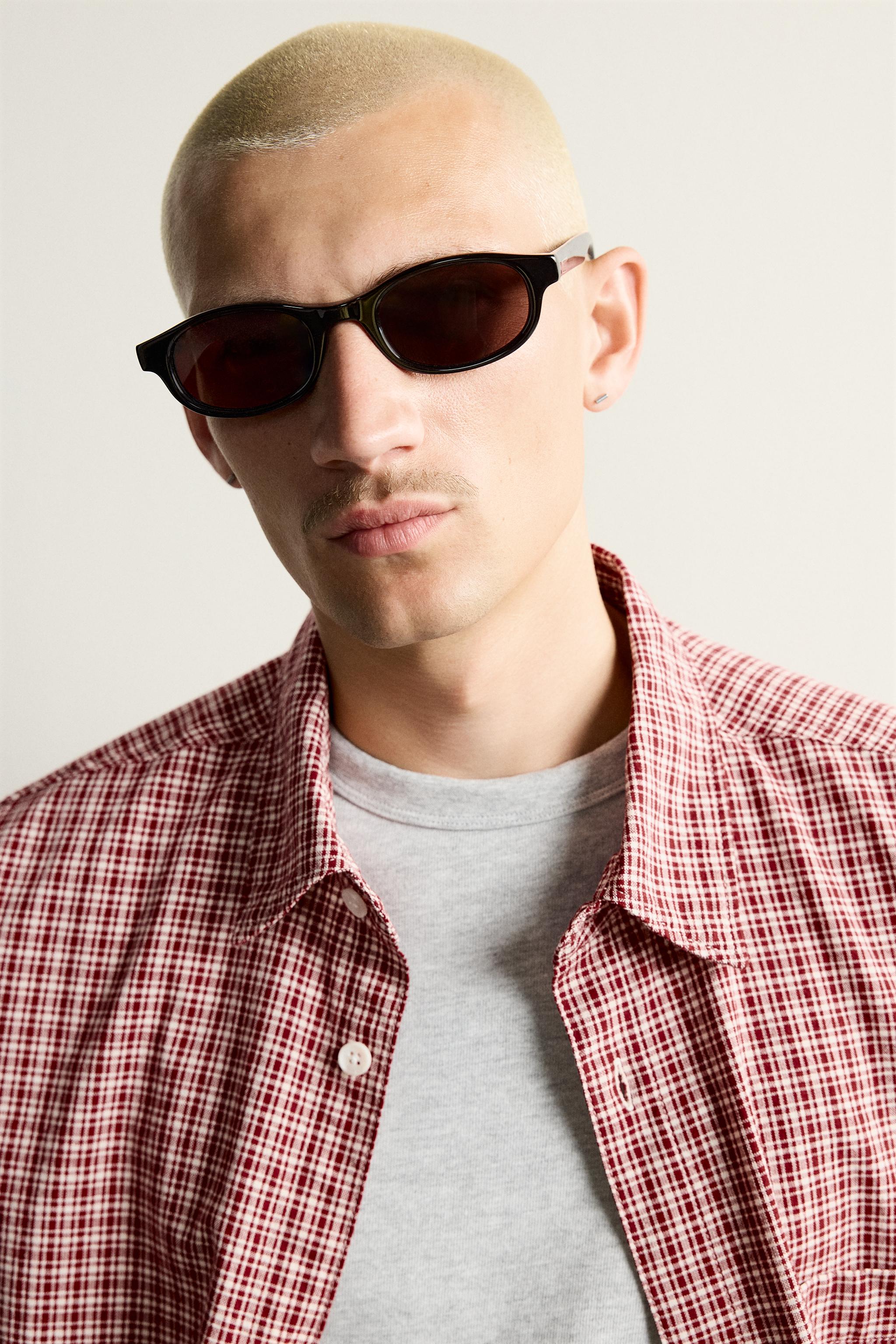 RELAXED FIT PLAID SHIRT