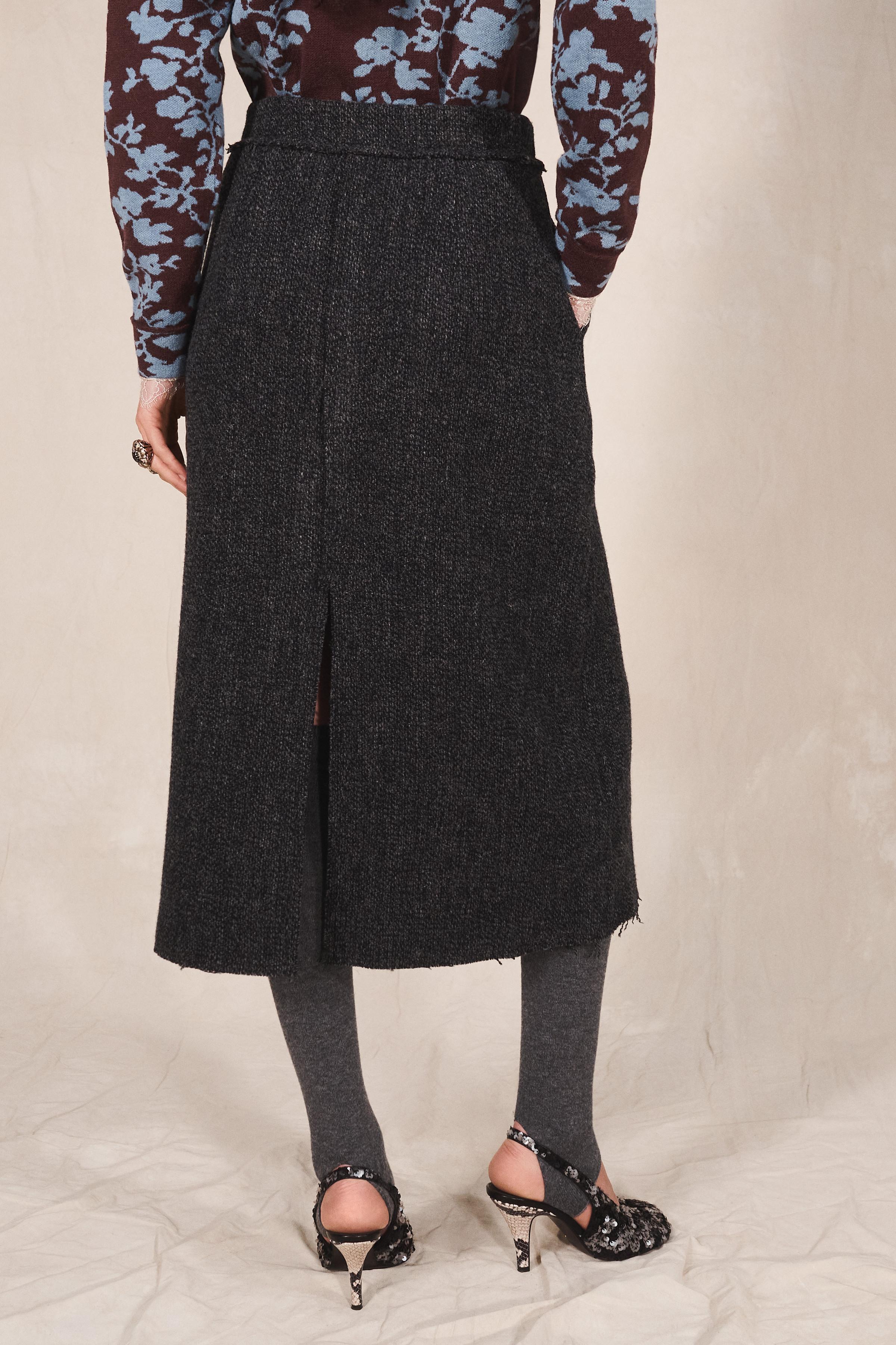 JUPE MIDI 100% LAINE ÉDITION LIMITÉE