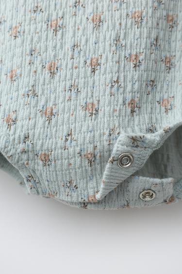 FLORAL LACE ROMPER - Blue / Green by Zara - Image 2