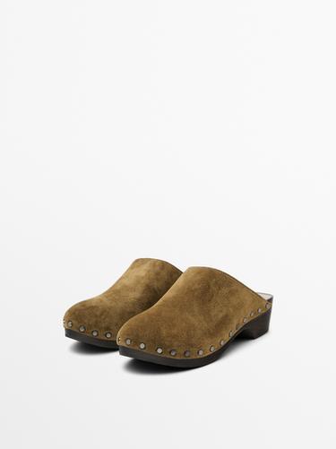 Zueco serraje - Tostado de Zara
