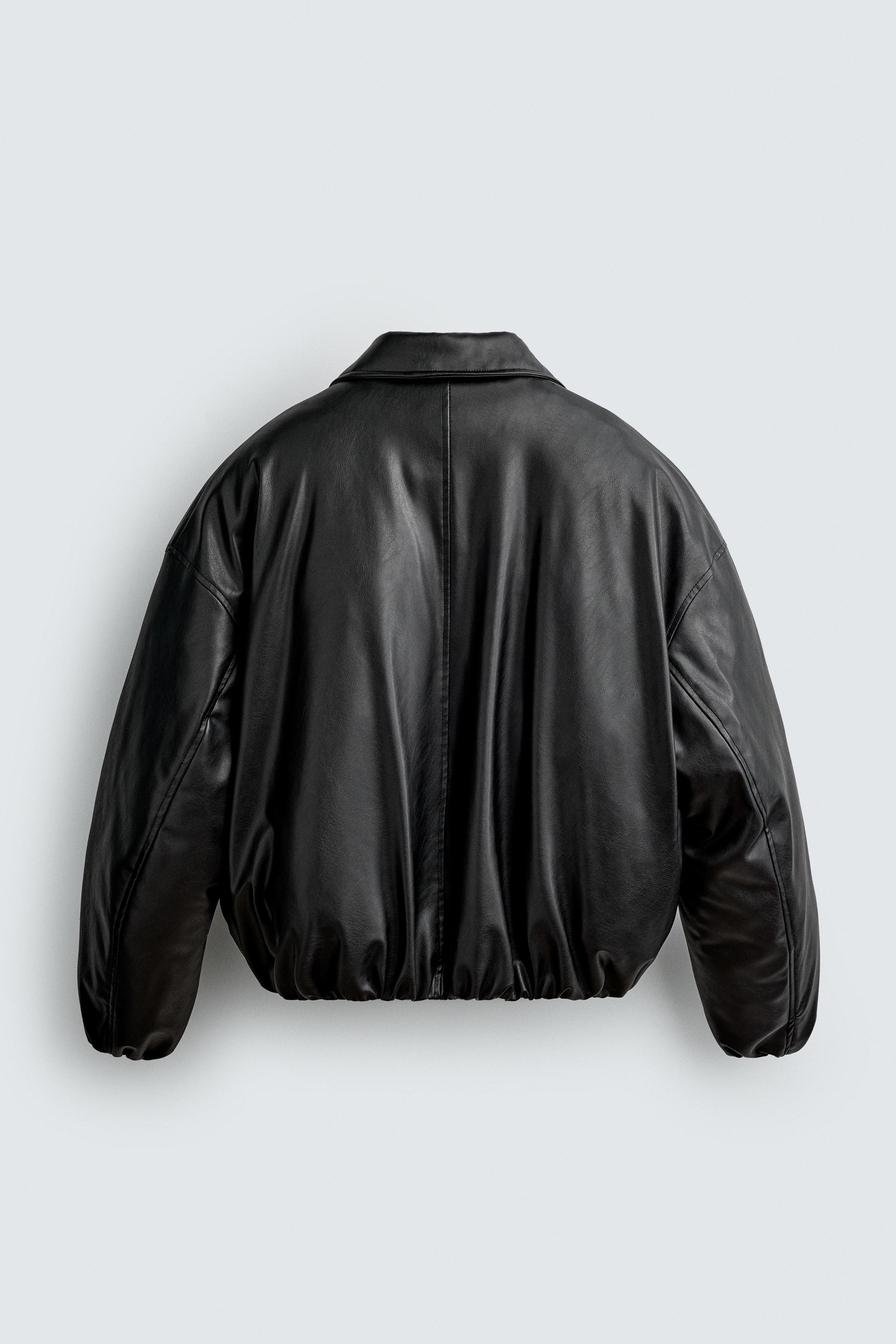 JAQUETA ACOLCHOADA DE POLIURETANO - Preto | ZARA Brasil