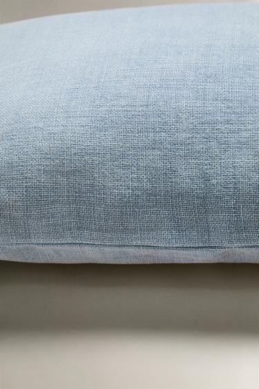 PLAIN LINEN CUSHION COVER - Blue by Zara - Image 2