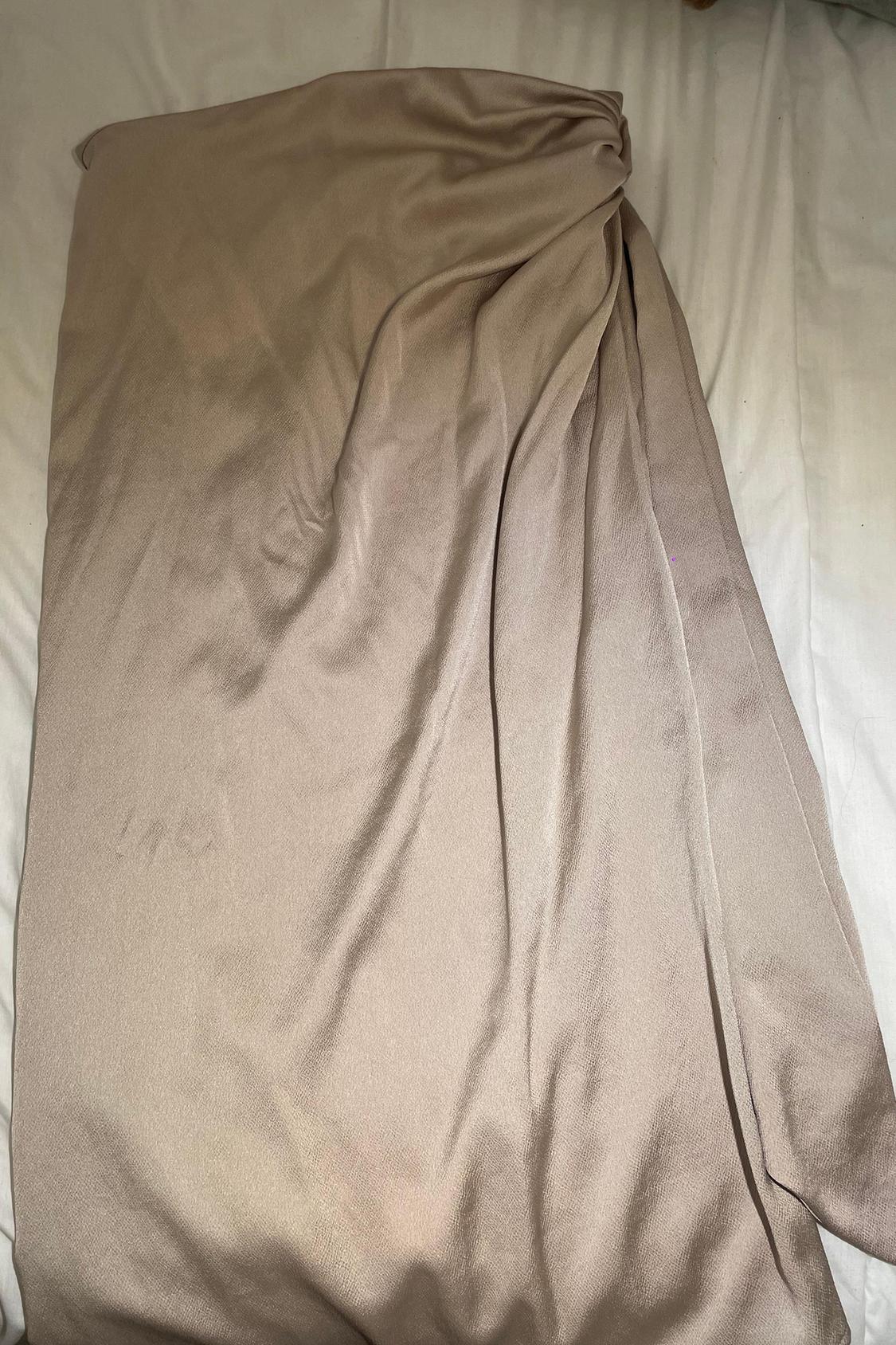 GATHERED MIDI SKIRT
