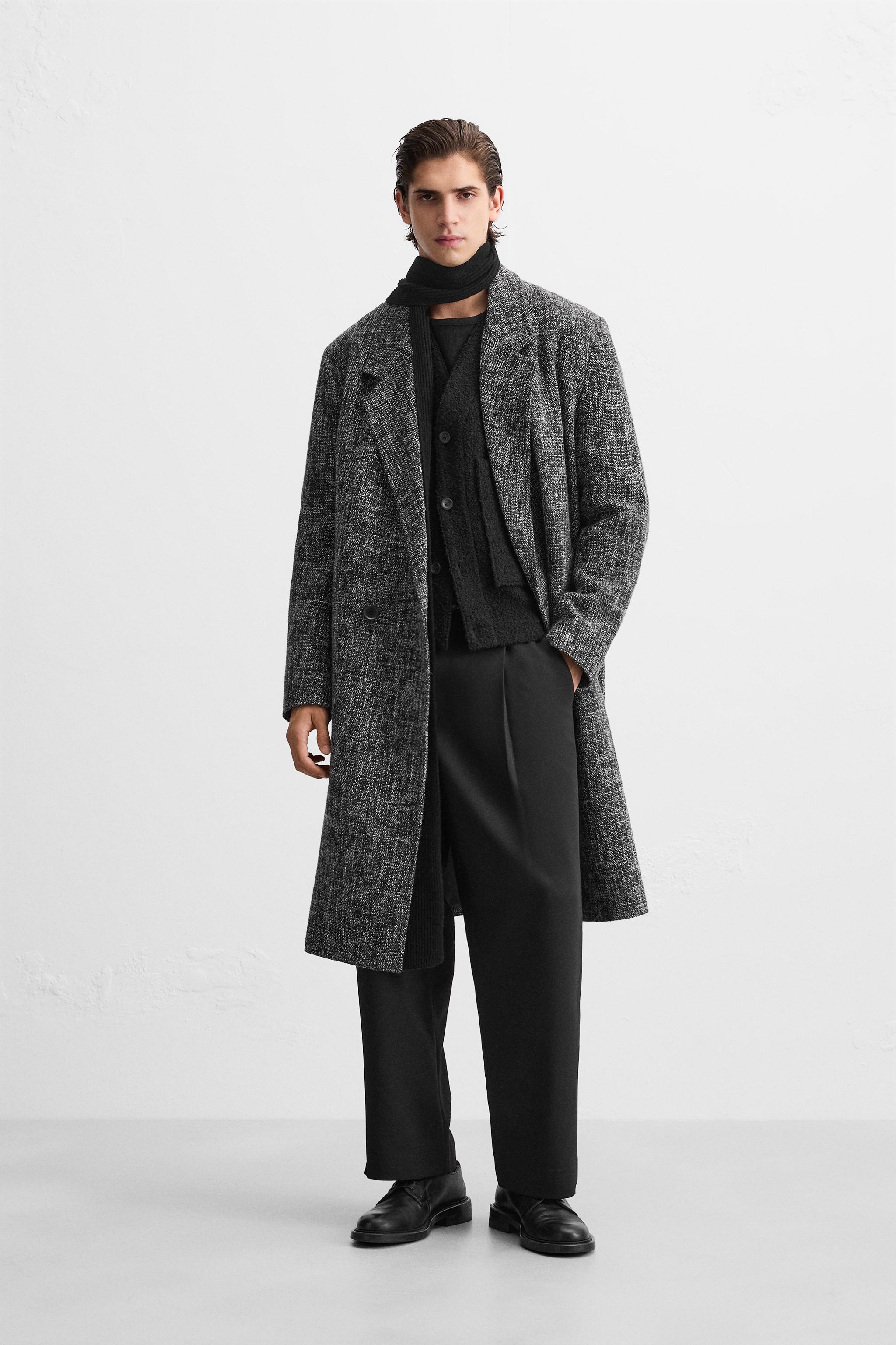 ZARA チェスターコート ZARA - ザラ チェスターコート XL レッド系 ZARA メンズの通販 by 古着