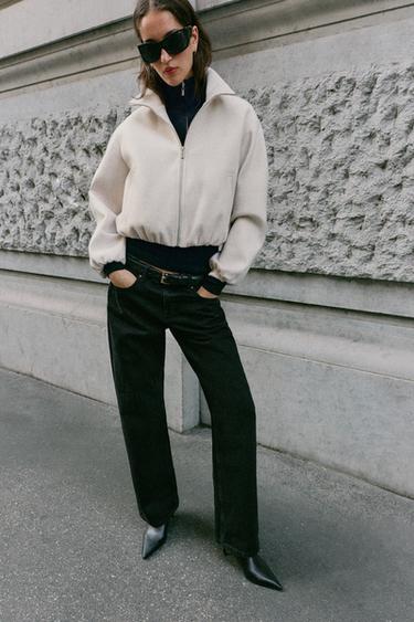 سترة BOMBER SOFT - خَام by Zara