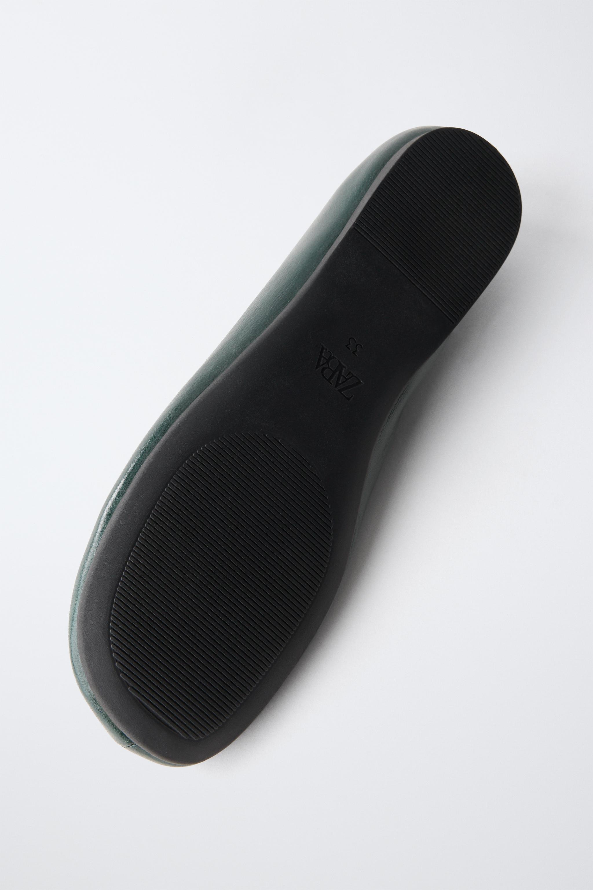 LEATHER BALLET FLATS