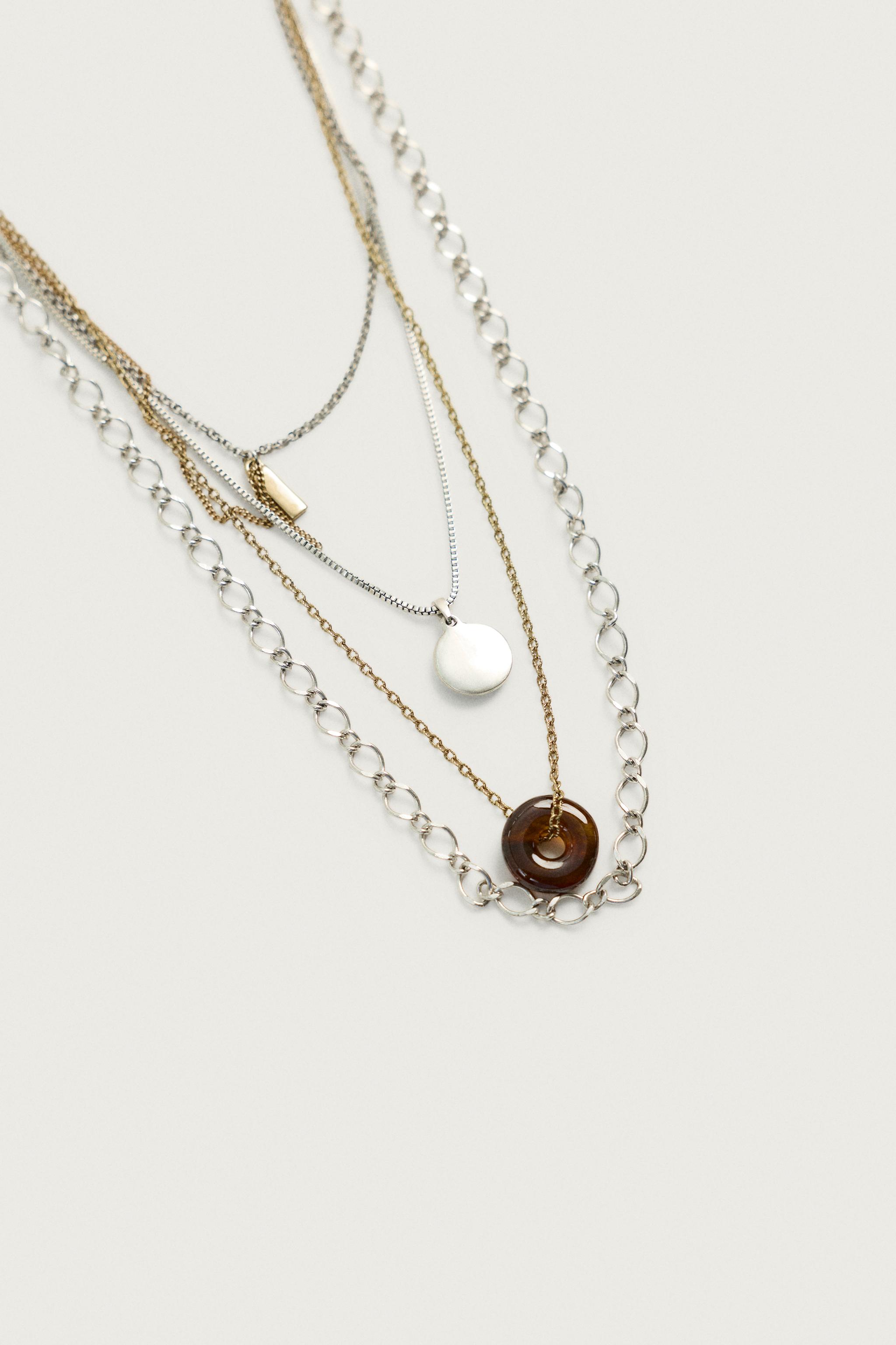 SET OF 4 MIXED NECKLACES