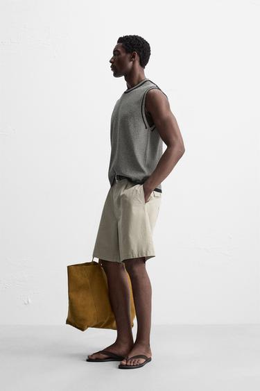 DÉBARDEUR EN MAILLE COUPE DÉCONTRACTÉE - Rayures de Zara - Image 3