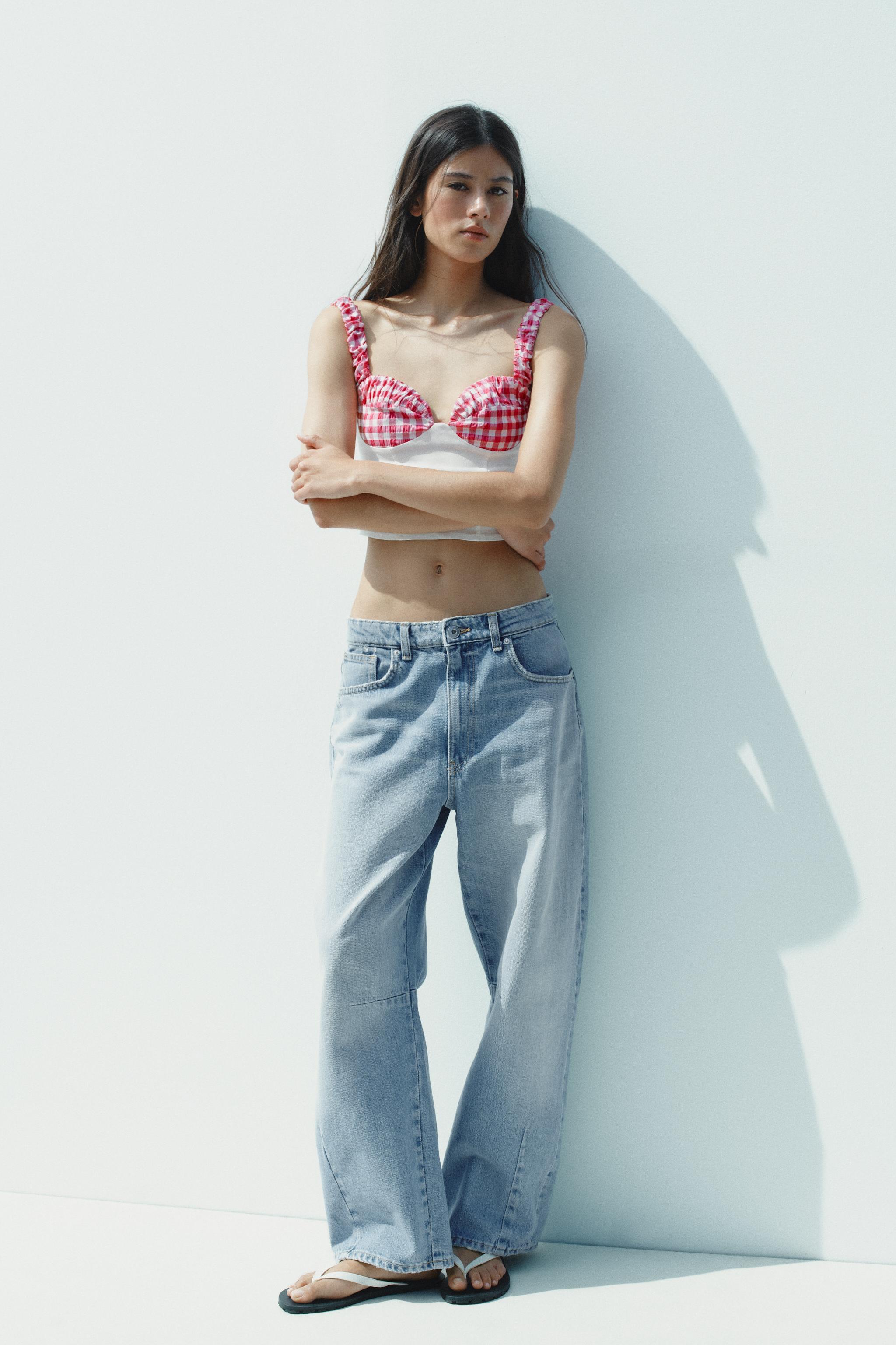 GINGHAM CORSET TOP