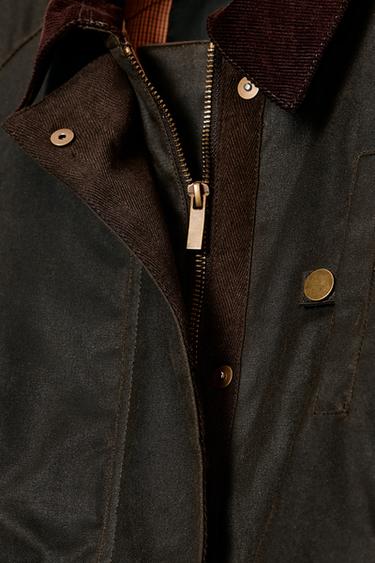 VESTE CIRÉE ZW COLLECTION - Kaki de Zara - Image 9