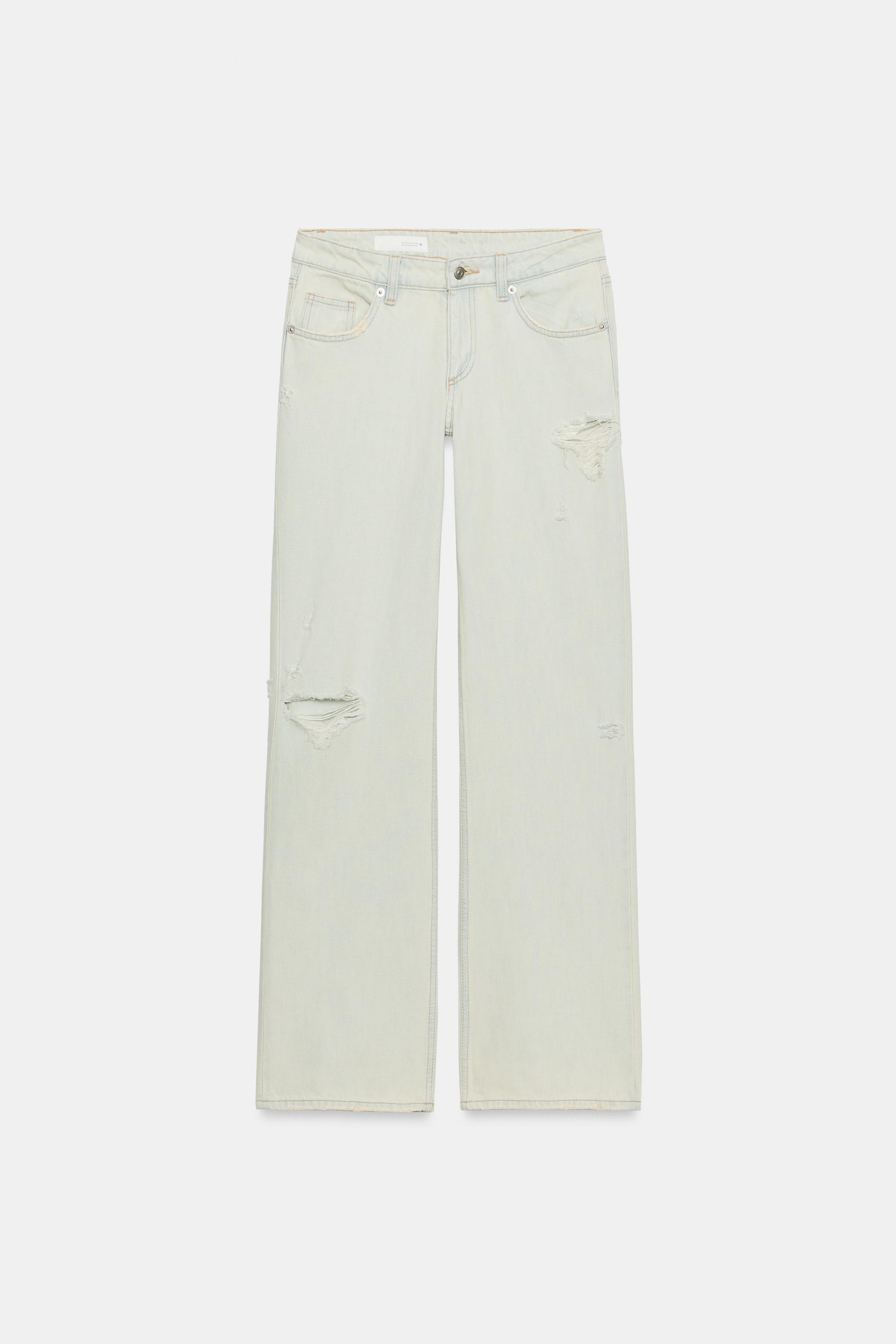 JEAN TRF WIDE LEG TAILLE BASSE